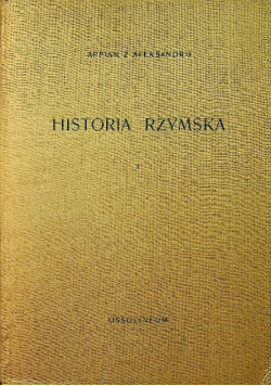 Historia rzymska Tom I