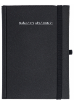 Kalendarz akademicki 24/25 A5T Cross z gumką CZARNY
