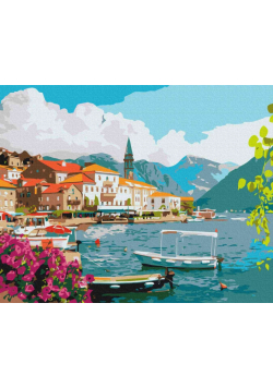 Malowanie po numerach Lato w Zatoce Kotorskiej