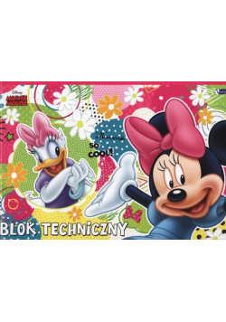 Blok techniczny A4 Minnie 10 kartek 10 sztuk mix