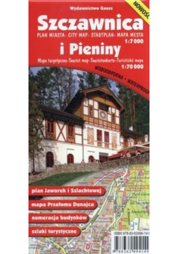 Szczawnica. Plan miasta 1:7 000 i Pieniny. Mapa turystyczna 1:70 000 wyd. 3