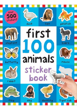 First 100 animals sticker book