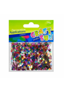 Ozdoby Confetti metaliczne gwiazdki