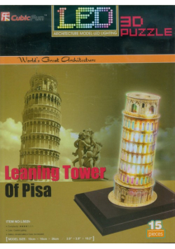 Puzzle 3D Led Krzywa wieża
