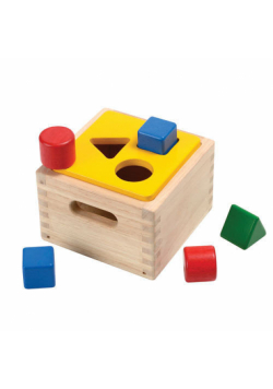 Skrzynia z figurami geometrycznymi