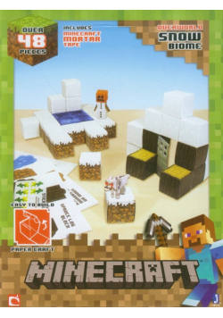 Minecraft Papercraft Zestaw śnieżny świat