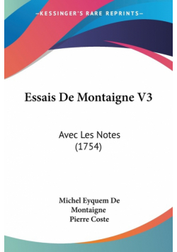 Essais De Montaigne V3