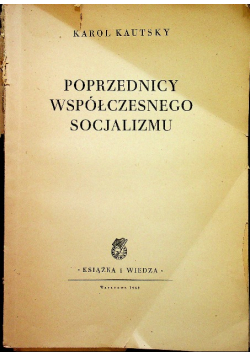 Poprzednicy współczesnego socjalizmu 1949 r