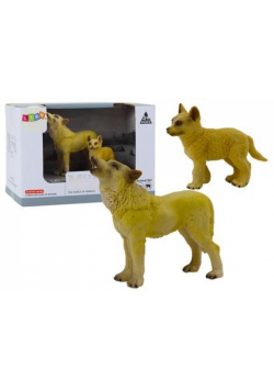 Figurki dorosły wilk 9cm oraz młody wilk 6,5cm