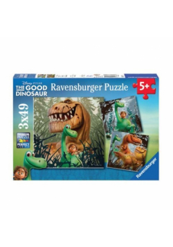 Puzzle Dobry Dinozaur 3x49