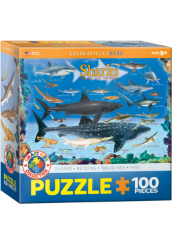 Puzzle 100 Smartkids Sharks 6100-0079