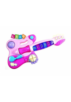 Interaktywna gitara różowa