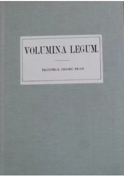 Volumina Legum Tom  9 Reprint z 1889 r.