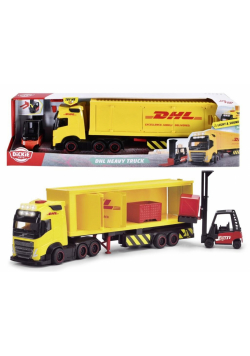 Ciężarówka Dickie Toys City z naczepą DHL 35 cm
