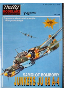 Mały modelarz Nr 7 i 8 / 00 Samolot bombowy junkers ju 88 a 4