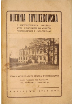 Kuchnia chyliczkowska 1937 r.