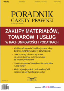 Zakupy materiałów, towarów i usług w rachunkowosci i podatkach
