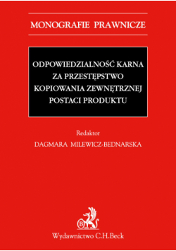 Odpowiedzialność karna za przestępstwo kopiowania zewnętrznej postaci produktu