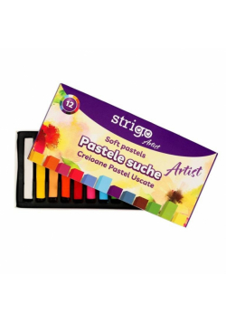 Pastele suche 12 kolorów STRIGO