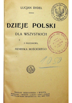 Dzieje polski  dla wszystkich 1921 r.