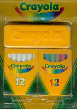 Zestaw kredy białej i kolorowej Crayola