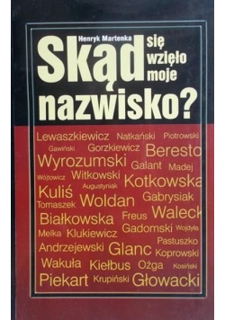 Skąd się wzięło moje nazwisko