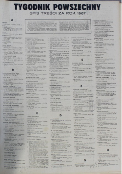 Tygodnik Powszechny Nr 1 do 52 / 67