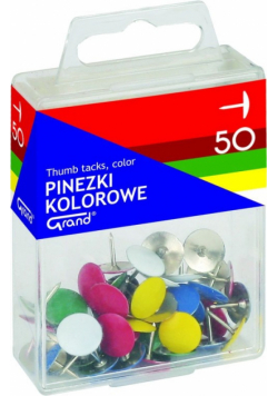 Pinezki Grand kolorowe 50 sztuk
