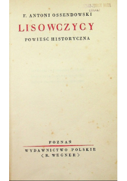 Lisowczycy Powieść historyczna 1929 r.