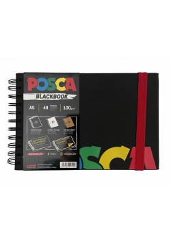 Szkicownik A5 na spirali BlackBook Posca