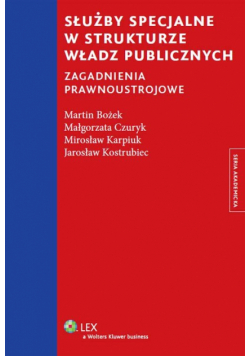 Bożek Martin - Służby specjalne w strukturze władz publicznych