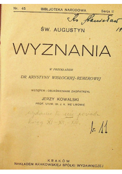 Wyznania 1929 r.
