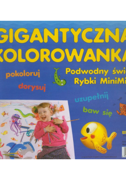 Gigantyczna kolorowanka  Podwodny świat Rybki MiniMini