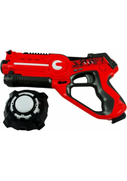 Pistolet na podczerwień Call of Life + tarcza UFO czerwony