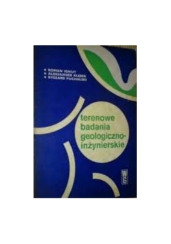 Terenowe badania geologicznoinżynierskie