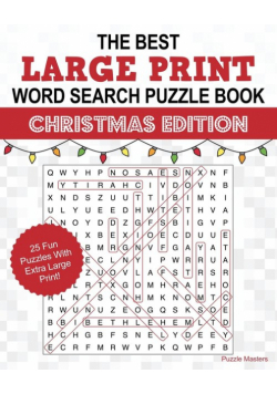 The Best Large Print Christmas Word Search Puzzle Book