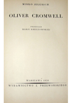 Oliver Cromwell 1936 r.
