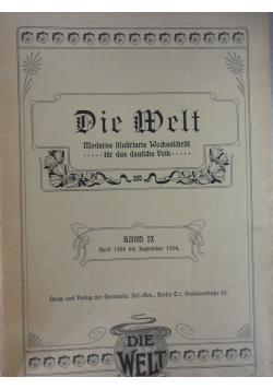Die Welt,1904r.