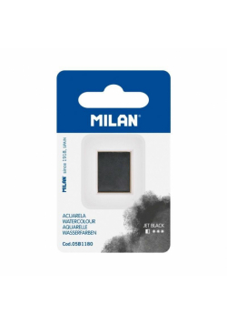Farba akwarelowa w kostce czarny MILAN