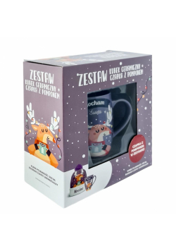 Kubek z czapką Mroźno fiolet