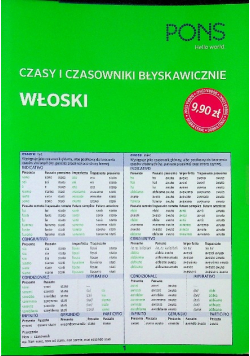 Czasy i czasowniki błyskawiczne włoski