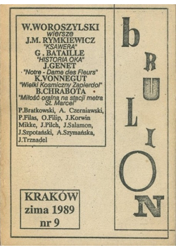 Brulion Nr 9 / 89
