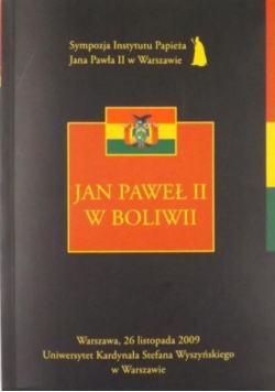 Jan Paweł II w Boliwii