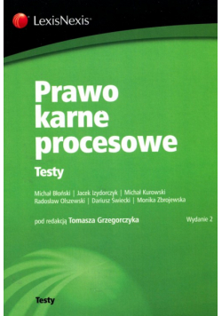 Prawo karne procesowe Testy