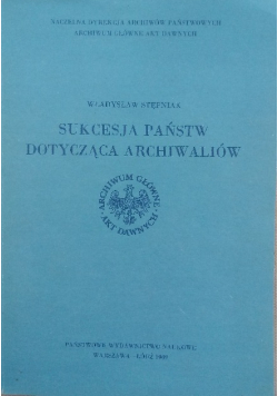 Sukcesja Państw Dotycząca Archiwaliów