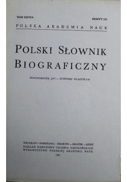 Polski słownik biograficzny tom XXVI Zeszyt 111
