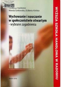 Wychowanie i nauczanie w społeczeństwie otwartym