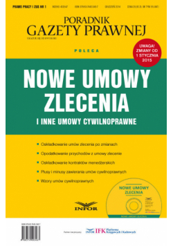 Nowe umowy zlecenia i inne umowy cywilnoprawne
