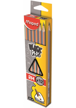 Ołówek blackpeps 2h 12 szt pud. z zaw. (12)
