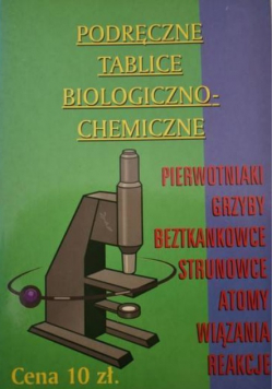 Podręczne tablice biologiczno - chemiczne